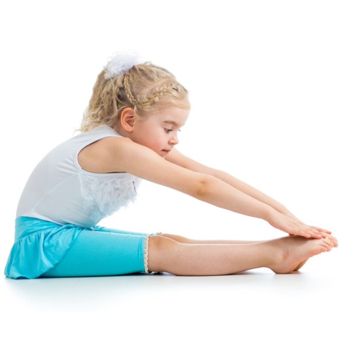 Gymnast stretching